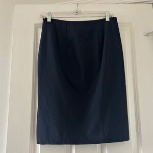 Ann Taylor Navy Pencil Suit Skirt (4P)